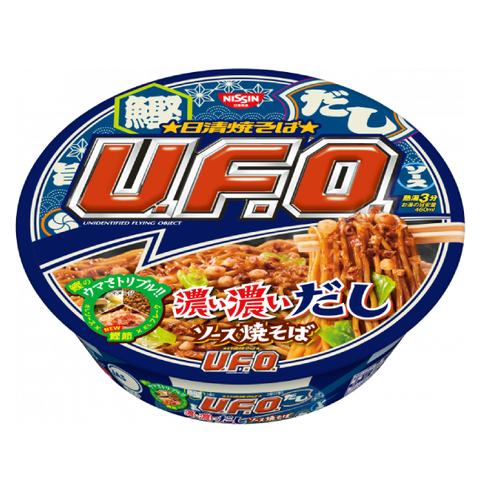 Лапша Яки Соба НЛО на густом насыщенном соусе из рыбного бульона UFO Nissin, 113 гр