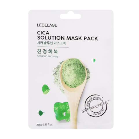 Lebelage Cica Solution Mask Pack Тканевая маска для лица с центеллой