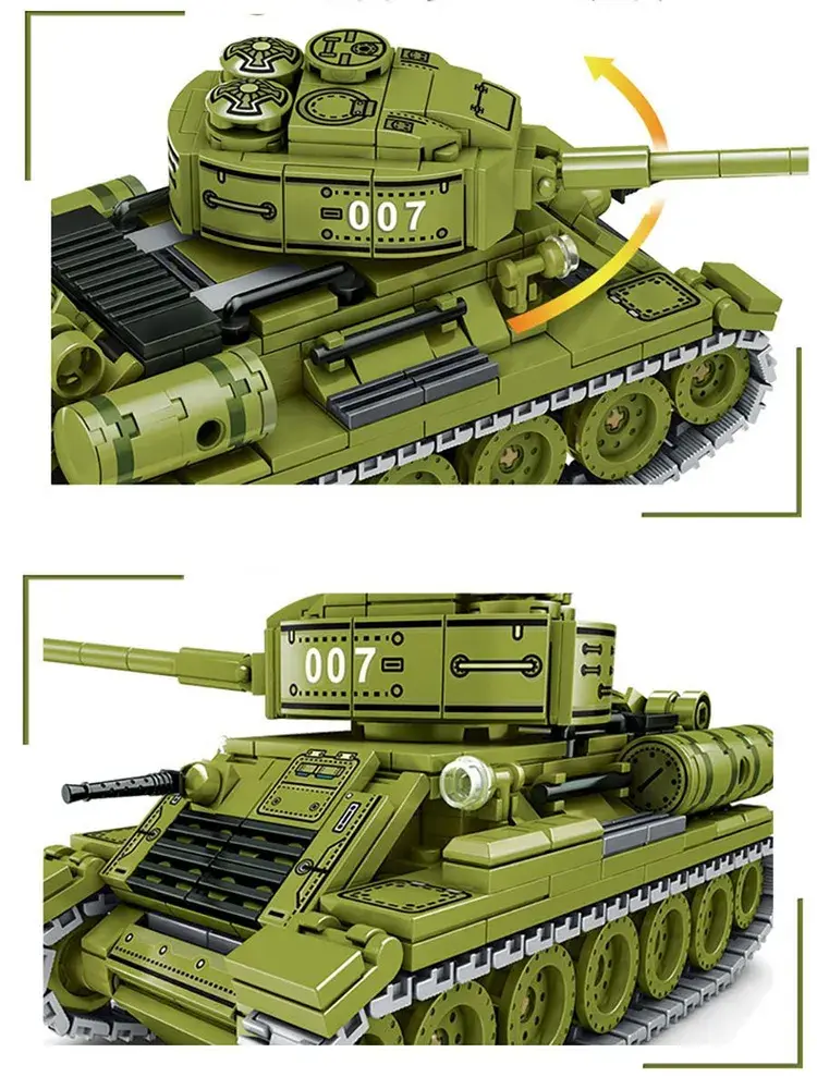 Конструктор Танки Второй Мировой войны массовый Советский Танк Т-34