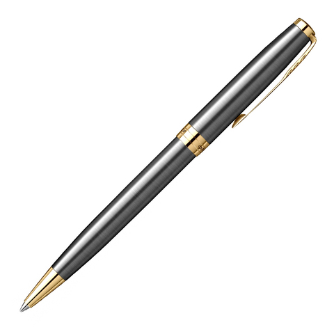 Шариковая ручка Parker Sonnet Grey Core GT Mblack в подарочной коробке