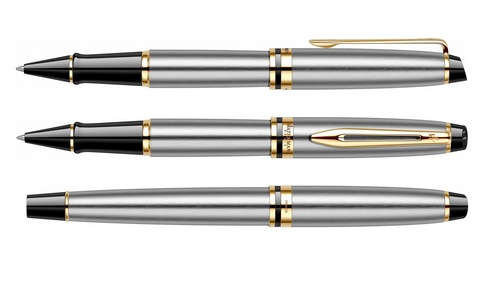 Ручка-роллер Waterman Expert St. Steel  GT (S0951980)