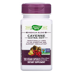 Nature's Way, Cayenne Extra Hot, 100 Vegan Capsules