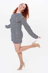 Купить Тельняшка двойной вязки 100% хлопок ВМФ (темно-синяя полоса) ГОСТ МИНОБОРОНЫ в Магазине тельняшек