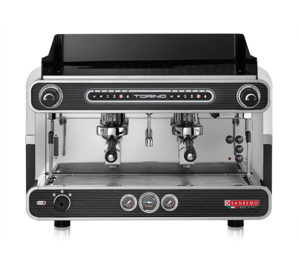 Кофемашина рожковая Sanremo Torino 2гр. 220В автомат, подсветка, чёрная
