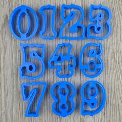 Набор вырубок "Цифры фигурные" высота 6.5 см