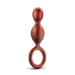 Коричневый анальный стимулятор Duo Loop Copper Anal Plug - 13,3 см. - 