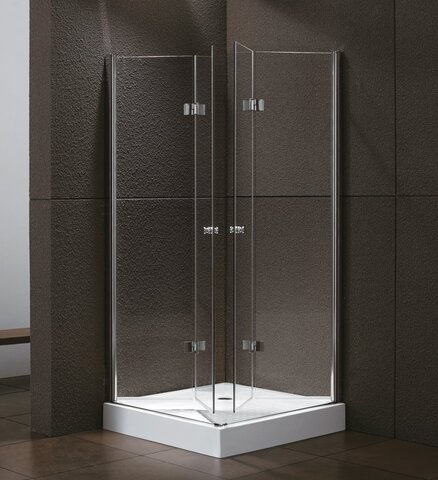 Душевой уголок Cezares ELENA ASH-2 ELENA-W-ASH-2-80/100-C-Cr