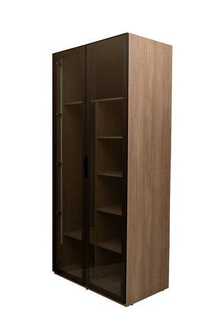 Шкаф 100x57x228.5см Garda Decor Alto дуб Урбан Кофейный GD-10013/1-3