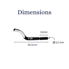Лезвие для фаскоснимателя d.3,2мм С-20 HSS CP GRATEX 12200