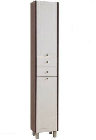 Шкаф-колонна с бельевой корзиной Альпина 65, венге