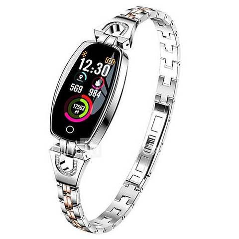 Женские умные часы  Smart Watch Lemfo H8 серебристые