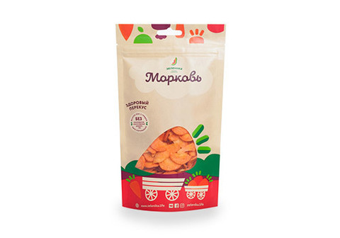 Здоровый овощной перекус из моркови, 50г