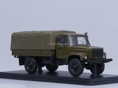 GAZ-33081 4x4 engine D-245.7 Diesel Turbo with awning khaki Start Scale Models (SSM) 1:43