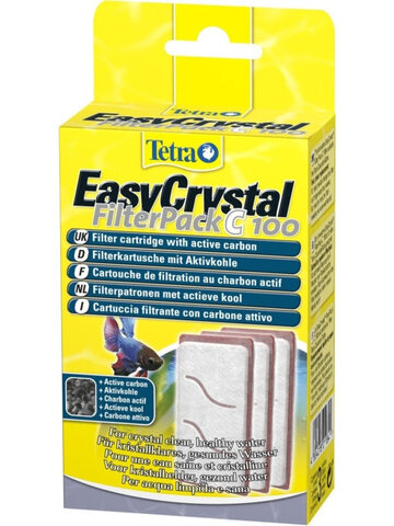 Tetratec картридж для EasyCrystal FilterPack C100 3 картриджа с актив. углем для фильтра EasyCrysta