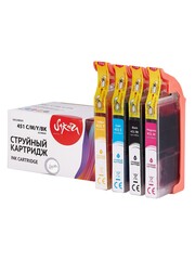 Набор струйных картриджей Sakura 6524B004 (451 C, M, Y, BK) для Canon PIXMA MG5440, 5540, 6340, 6440, 7140; MX924; iP7240, водорастворимый тип чернил, мультипак, 10,2, 10,2, 10,2, 10,2 мл., 4425, 665, 660, 685 к.