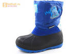 Зимние сапоги для мальчиков непромокаемые с резиновой галошей Фиксики, цвет синий, Water Resistant. Изображение 1 из 17.