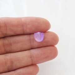 Подвеска Цветок тюльпан, акрил, сиреневый 9*9 мм, Ф024