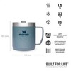 Картинка термостакан Stanley classic mug 0.35l голубой - 7