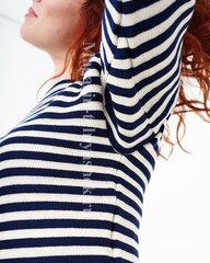 Купить Тельняшка двойной вязки 100% хлопок ВМФ (темно-синяя полоса) ГОСТ МИНОБОРОНЫ в Магазине тельняшек