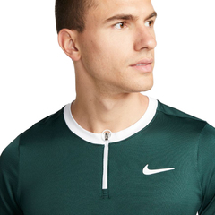 Поло теннисное Nike Men's Court Dri-Fit Advantage Polo - pro green/white/white