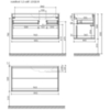Sancos MR1.0100REG Тумба подвесная Marmi 1.0 правая, 995х445х520, c одним ящиком оснащенным доводчиками скрытого монтажа и открытой нишей, дуб галифакс натуральный