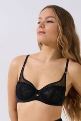 Бюстгальтер с мягкими чашками на косточках LISCA OCEAN 20384_Черный
