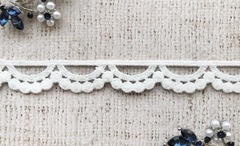 Кружево матовое плетеное, ш. 1,5 см.