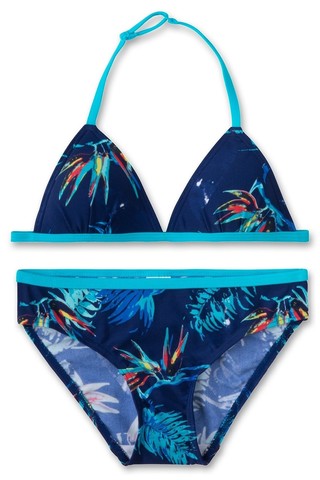 Раздельный купальник с гавайским принтом Sanetta