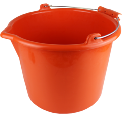 Ведро строительное для красок и смесей 16л, ударопрочное, серия "PROFI"