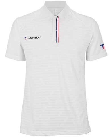 Детская теннисная футболка Tecnifibre F3 Polo Jr - white