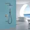 Abber Wasser Kreis AF8117NG Душевая система скрытого монтажа с изливом, цвет: серый