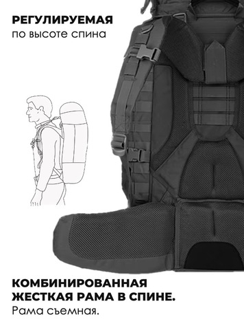 Картинка рюкзак тактический Swicky 19780 black - 9