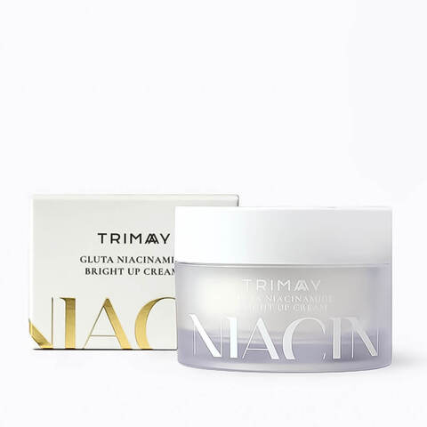 Осветляющий крем на основе рисовых отрубей с ниацинамидом Trimay Gluta Niacinamide Bright Up Cream , 50мл