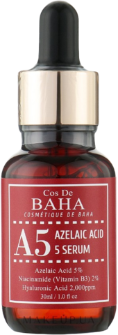 Cos De Baha  Azlaic Acid 5% Serum (A5) Сыворотка для лица противовоспалительная с азелаиновой кислотой