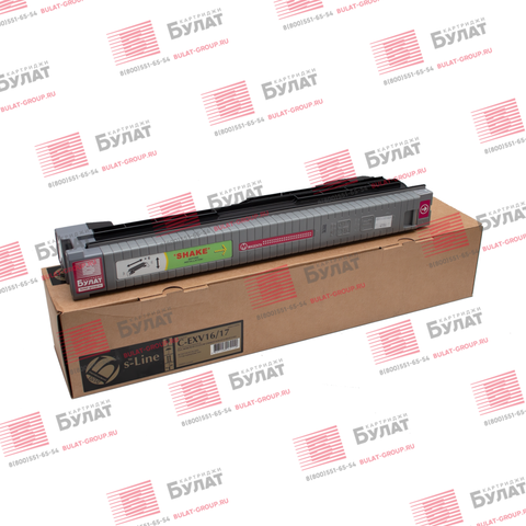 Тонер-картридж БУЛАТ s-Line C-EXV16M, C-EXV17M для Canon CLC 4040, iR C4080 (Пурпурный, 36000 стр.), универсальный