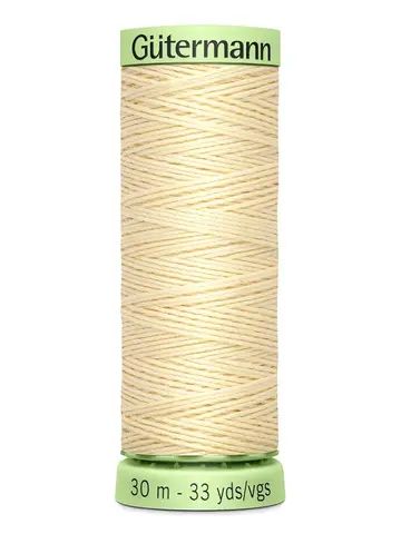 Нить Top Stitch 30/30 м для декоративной отстрочки, Gutermann, 610 св.кремово-желтый