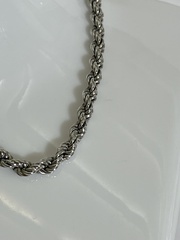 Веревка пустотелая 0,7 (серебряный браслет)