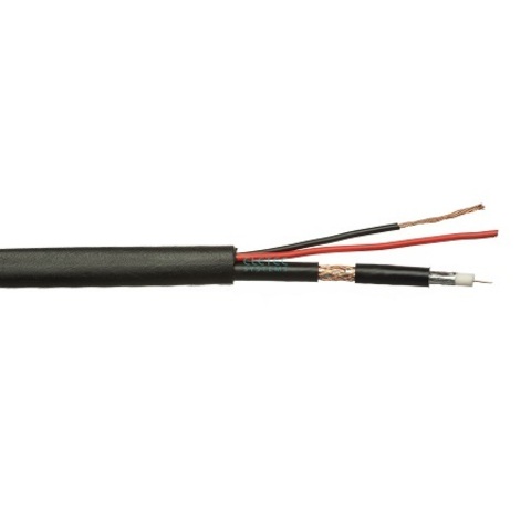 ВЧ кабель комбинированный ELETEC RG-59 CU+2x0.75 мм2 Outdoor 75 Ом