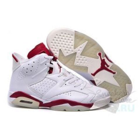 Air Jordan 6 Retro "Maroon" (Off White/New Maroon)