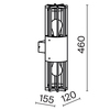 Настенный светильник Maytoni Barrel O453WL-02GF