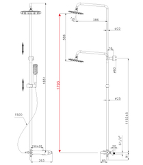 Смеситель Lemark Swan LM5462BG для ванны и душа