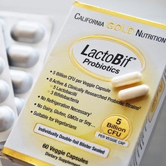 California Gold Nutrition, LactoBif, пробиотики, 5 млрд КОЕ, 60 растительных капсул