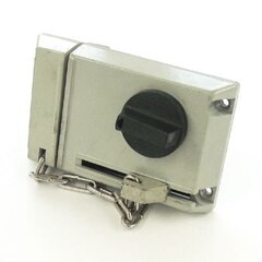 Замок Рязань накладной ЗНД-1АК левый с цепочкой 86800 (20)