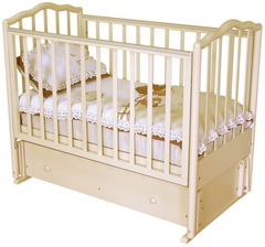 С 676 ЗН с\с М Кровать детская "Ангелина" маят пр (слоновая кость)