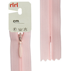 Молния Riri потайная неразъемная, Т3, цвет розовый светлый 2417