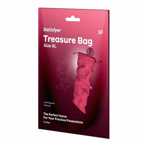 Розовый мешочек для хранения игрушек Treasure Bag XL - Satisfyer 4059983