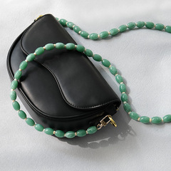 Ручка из бусин (коричневая) S-73