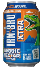 Газированный напиток IRN-BRU Xtra Nessie Nectar Лохнесское чудовище