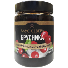 Брусника протертая с сахаром Вкус Севера 300 г