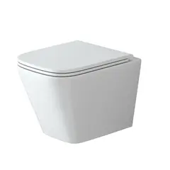 Унитаз подвесной Grossman GR-4479SQ Tornado 485х340х355 безободковый с тонким сиденьем